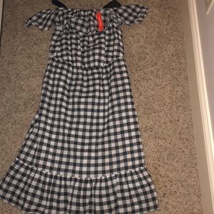 Joe Fresh Black and White Checkered Dress NWT